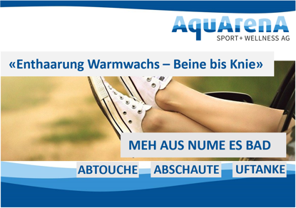 Bild von Enthaarung mit Warmwachs Beine bis Knie